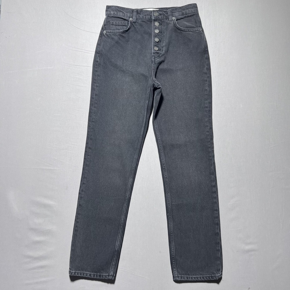 Reformation Cynthia Button Fly‎ High Rise Straight Jeans Womens 25 Ventura
